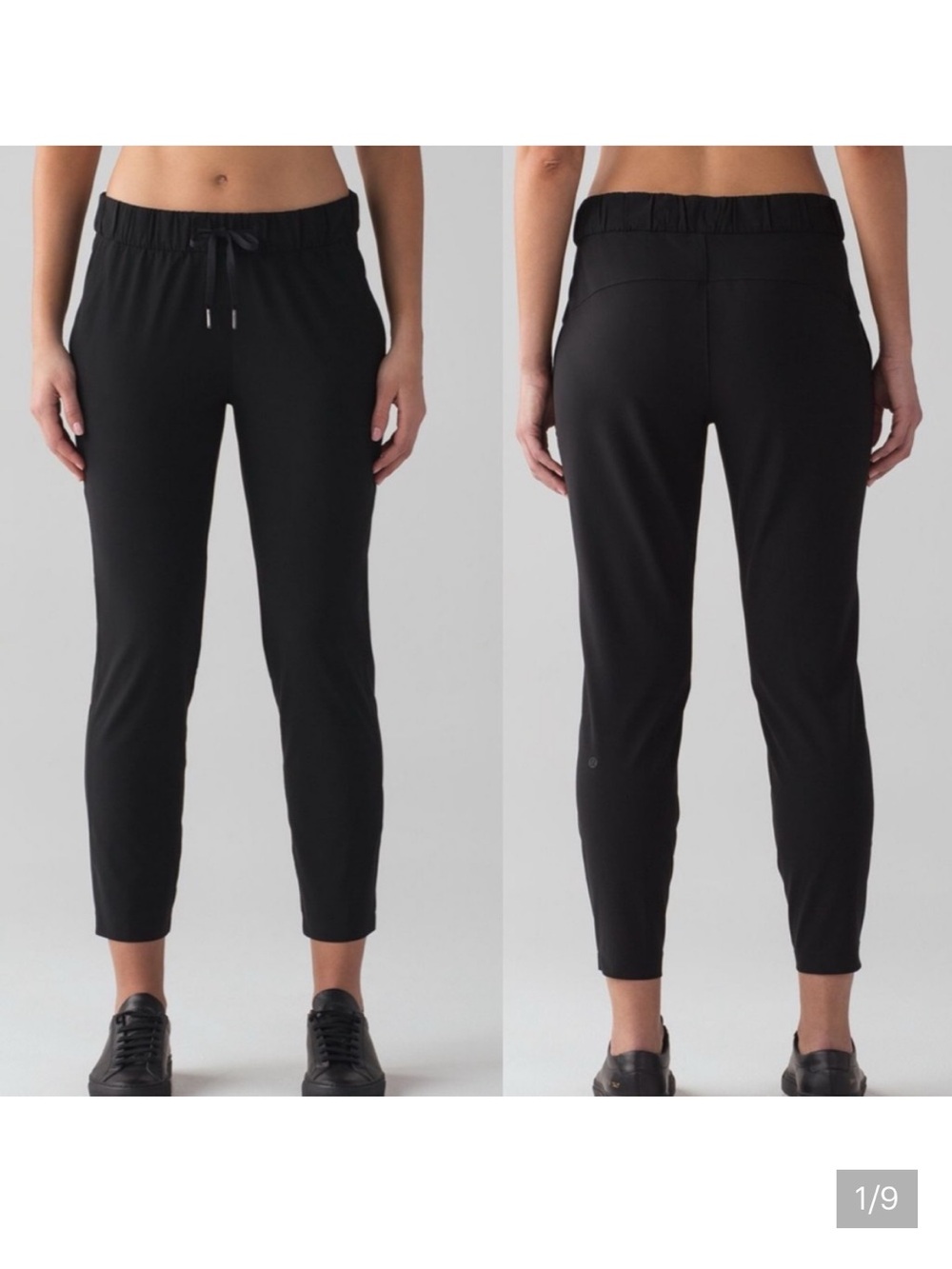 lululemon on the fly 7/8ths Black Ankle Jogger Pants